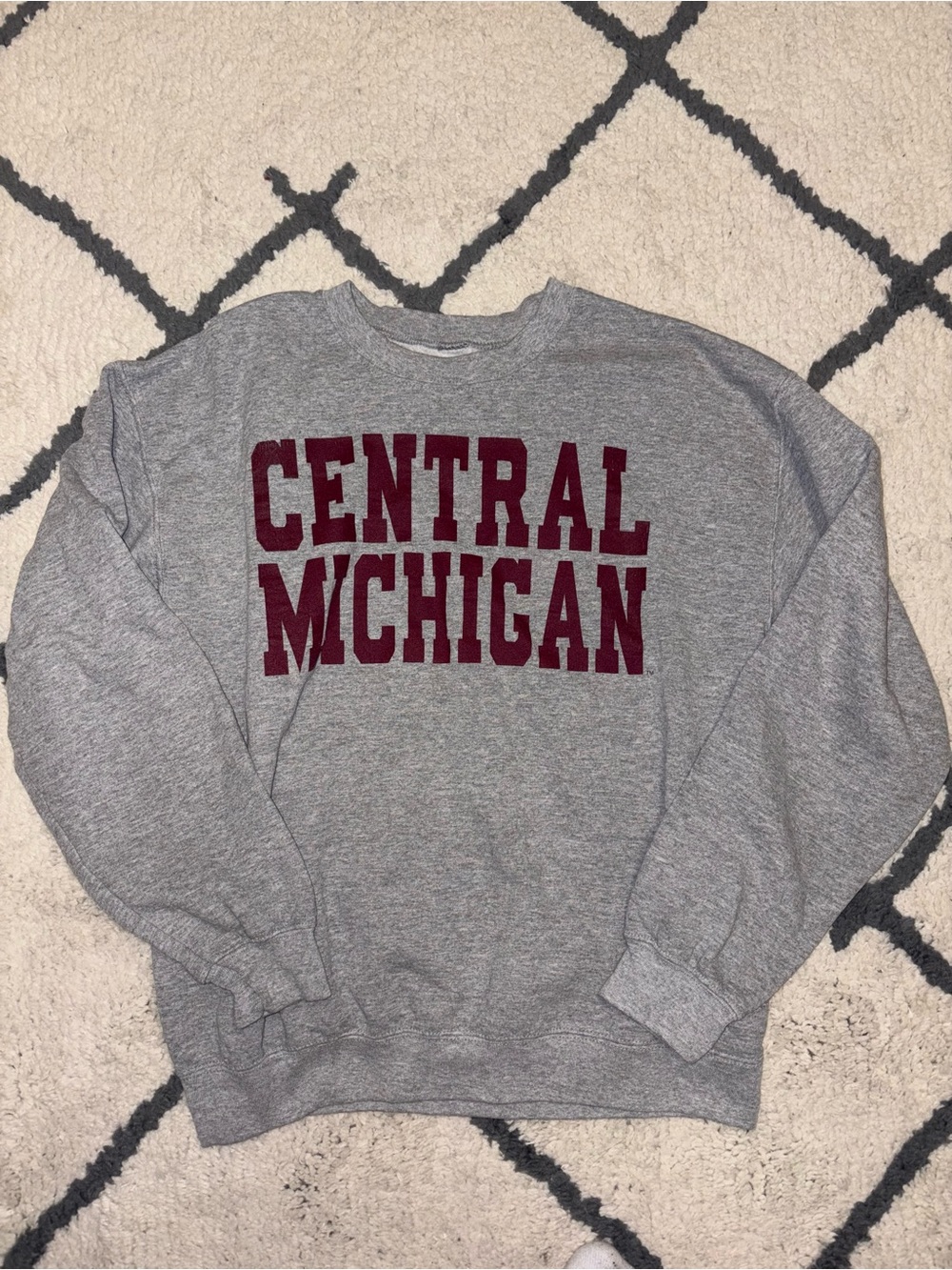 Central Michigan Grey Crewneck Sweatshirt